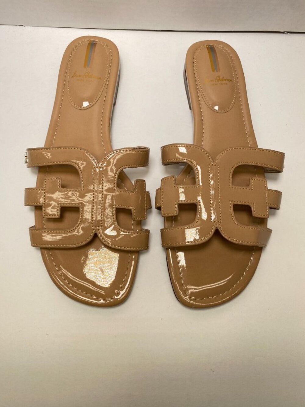 Sam Edelman Women's Icon Patent Bay Slide Sandal sz 11